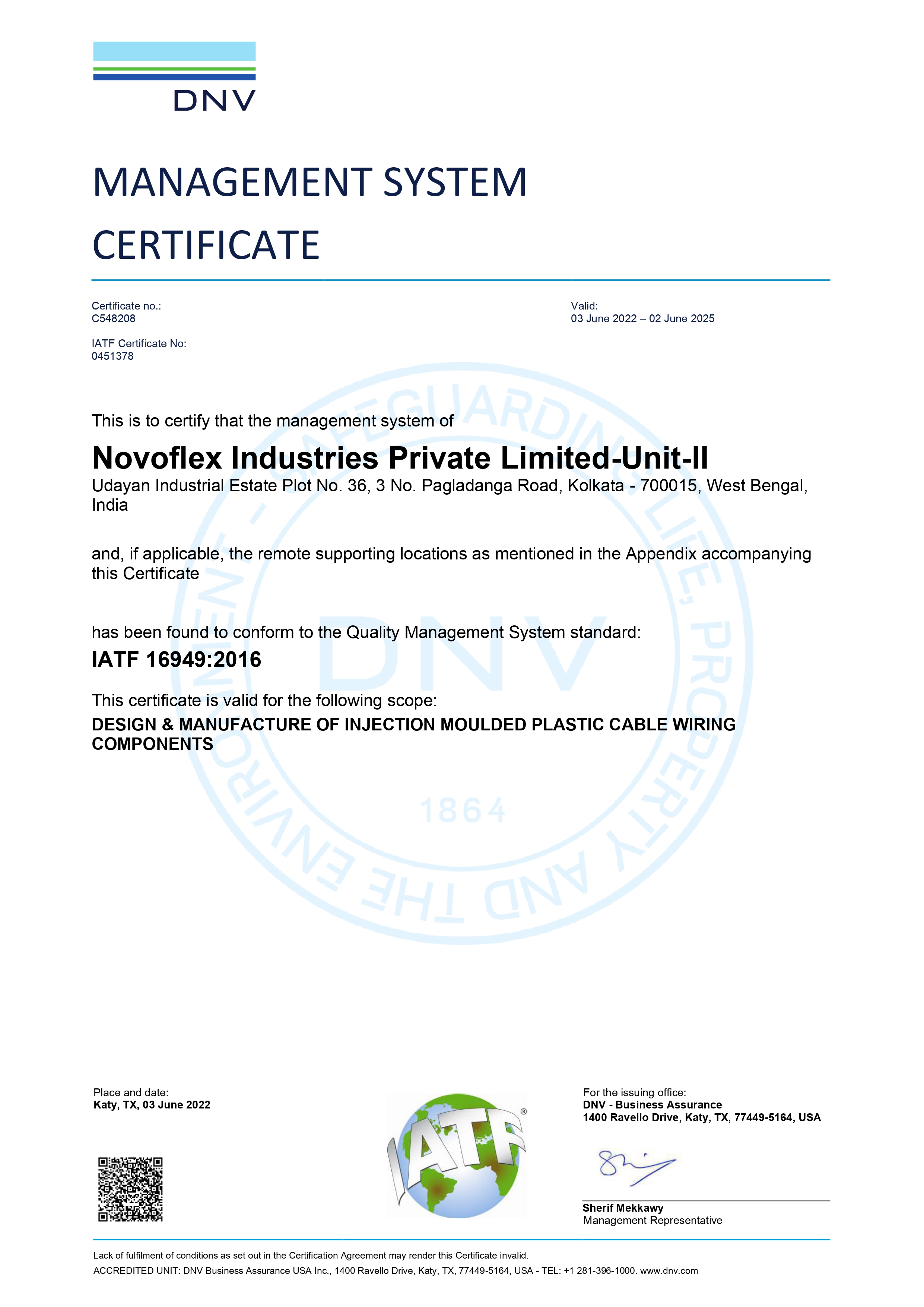 IATF Certificate