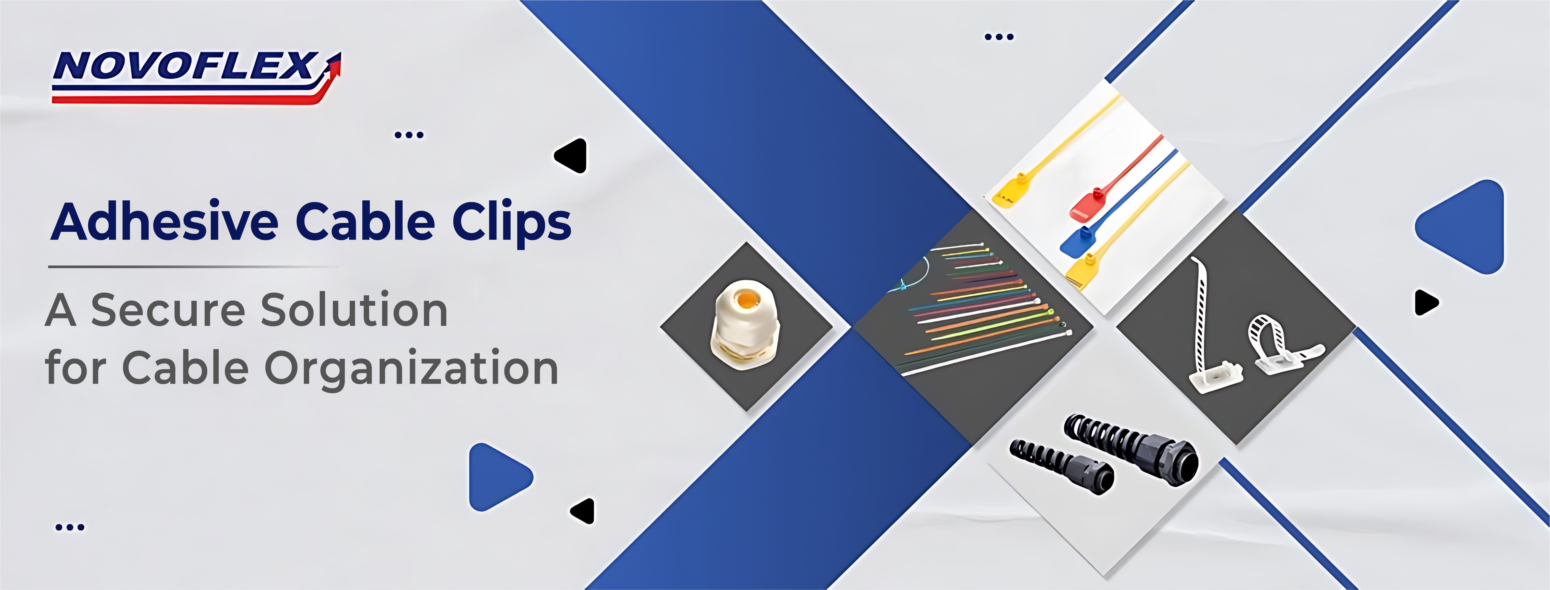 Novoflex Adhesive Cable Clips: A Secure Solution for Cable Organization