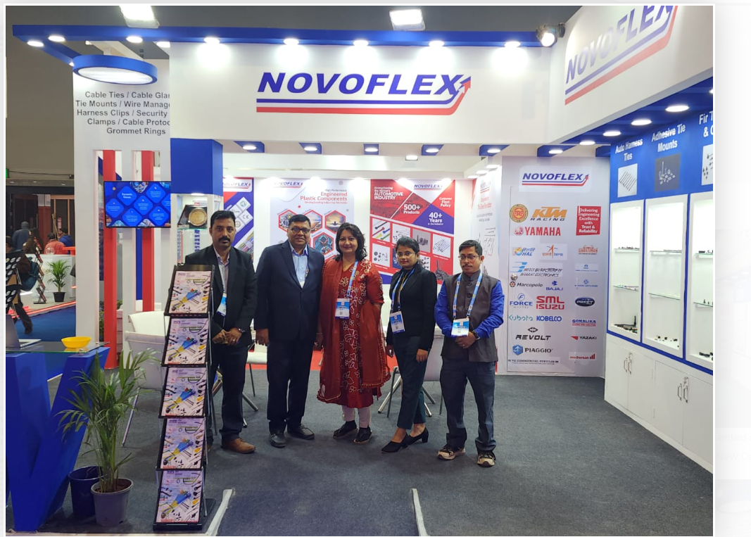 Auto Expo Component 2023- Novoflex presented its wide range of products at Pragati Maidan, New Delhi