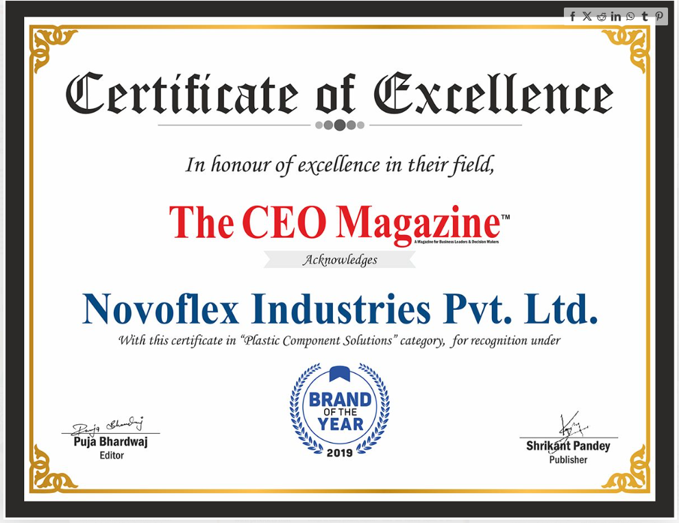 Certificate of Excellence - The CEO Magazine