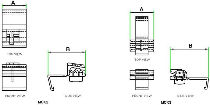 Mid-Way Wire Connector technical drawing