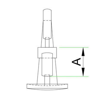Reverse Locking Type PCB Support technical drawing