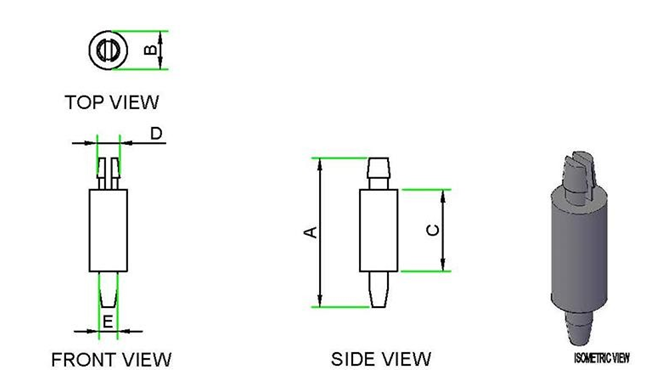 PC Board Holder technical drawing