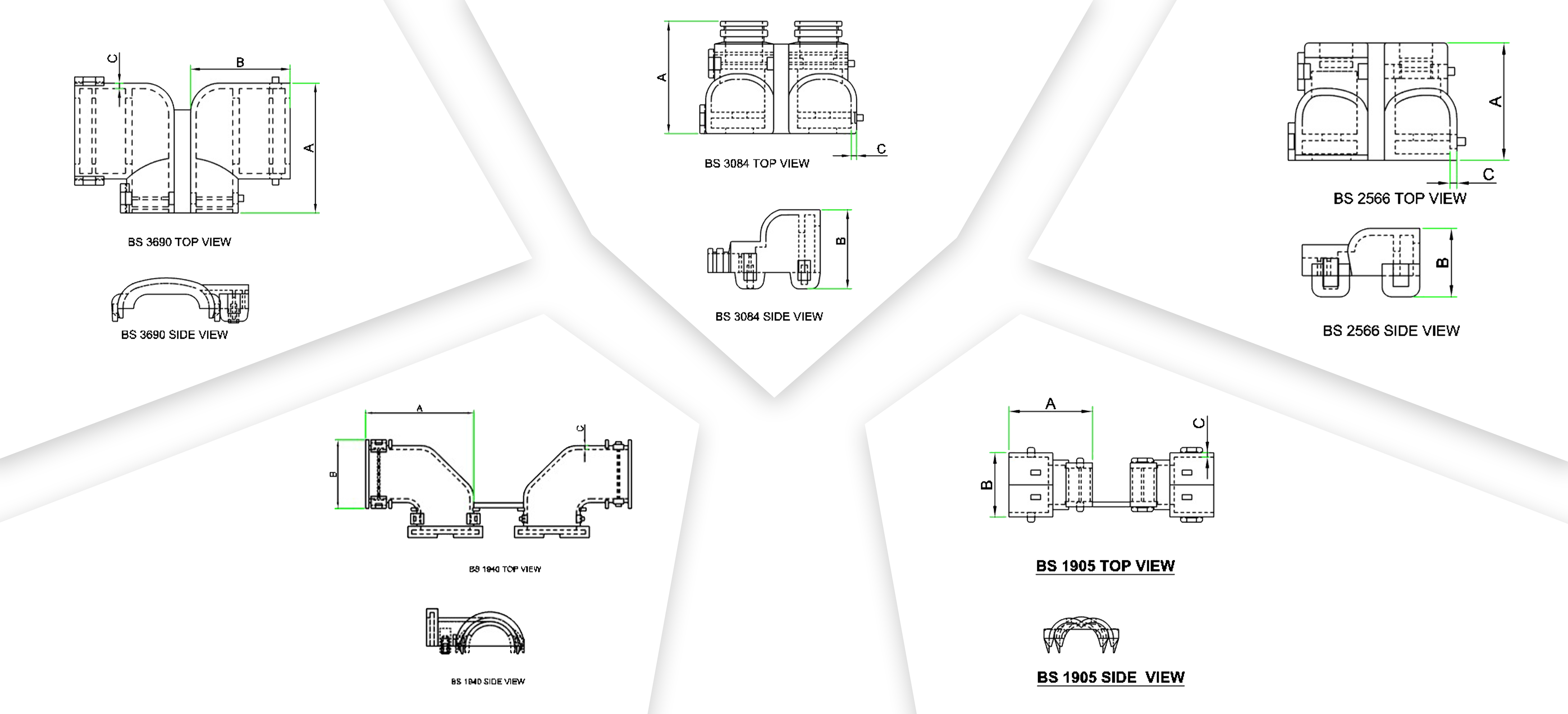 Backshells for Connectors technical drawing
